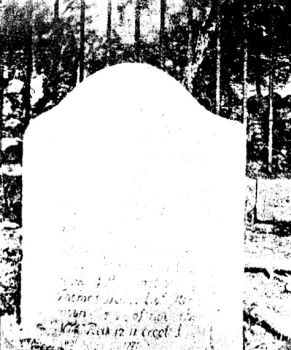 Gravestone at Rullion Green.