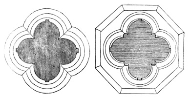 Section of Piers from Grendon Church, Warwickshire,
and Austrey Church, Warwickshire.