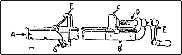 Fig. 176. Steel-Bar Carpenter's Clamp.