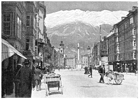 De Maria-Theresienstrasse in Innsbruck.