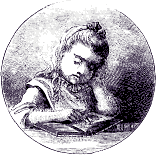 child writing