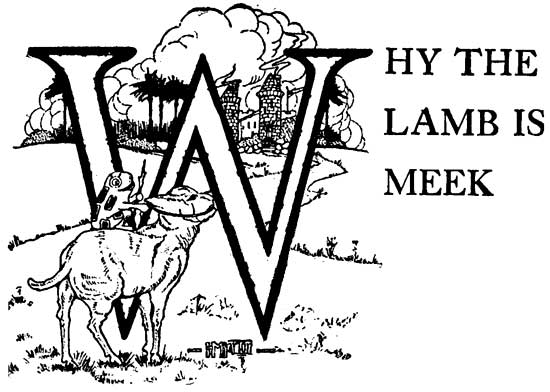 WHY THE LAMB IS MEEK