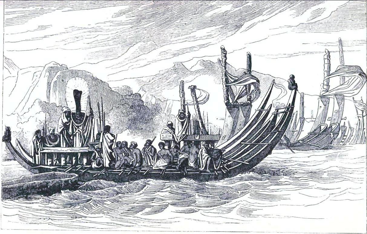 Tahitian fleet off Oparee