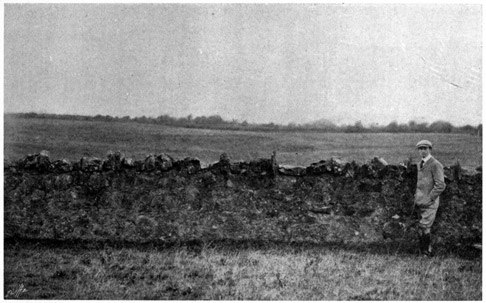 Man standing next to fence