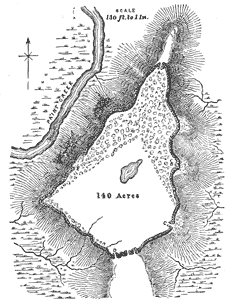 Plan showing layout of stone walls