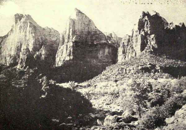 THE THREE PATRIARCHS, ZION CANYON