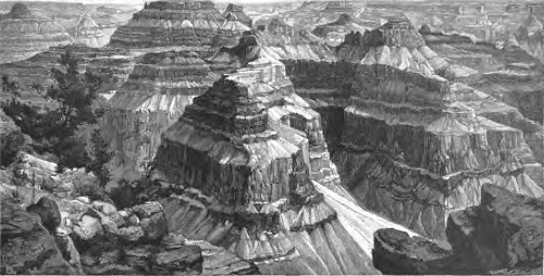 GRAND CAÑON ON THE COLORADO—VIEW FROM POINT SUBLIME.