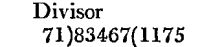 division notation using usual method