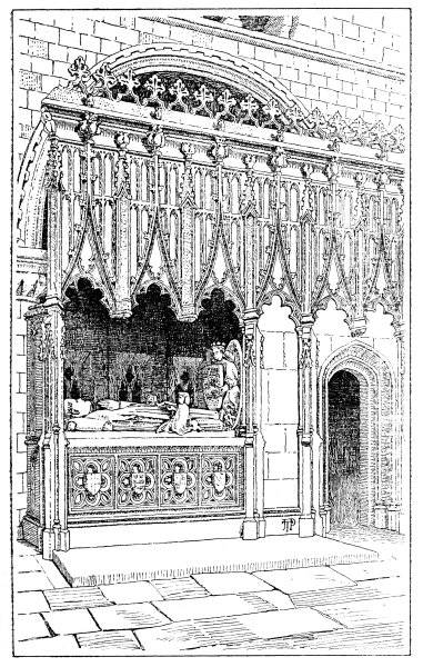 Fig. 5—Screen of Roger de Walden's Chantry,
and Rahere's Monument.