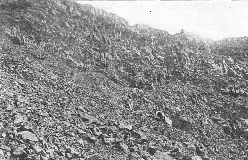 Going up the steep, rocky sides of Little Canyon.