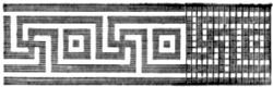 Showing proportions of a more complex fret pattern