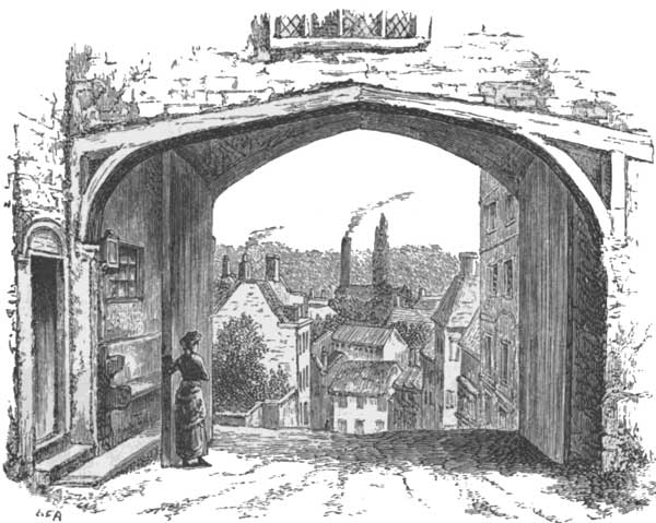 VIEW THROUGH OLD GATEWAY, HATFIELD.