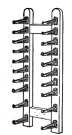 Fig. 31. Galley Brackets forming a rack fastened to
wall.