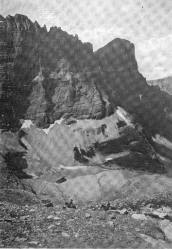 Trail up Piegan Pass Showing Continental Divide and Mt. Gould