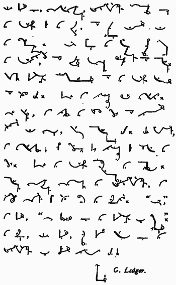 [Illustration: Pitman Shorthand.]