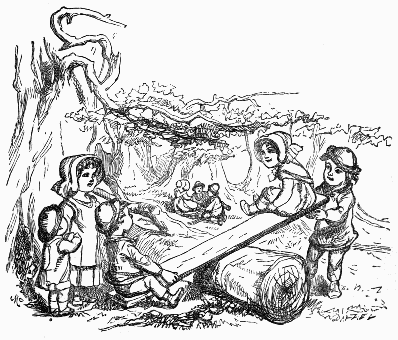 children seesawing