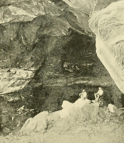 A Cave-Lake in a
Sandstone Cliff near Kabab, S. Utah.