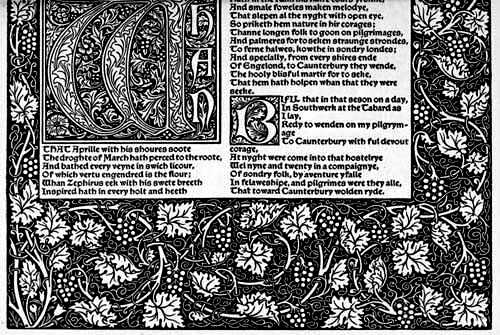 PAGE FROM 'THE WORKS OF GEOFFREY CHAUCER'