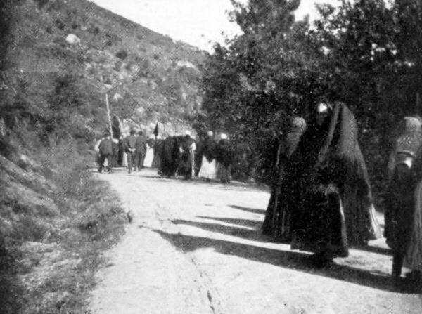 Illustration: A PEASANT'S FUNERAL IN THE HILLS