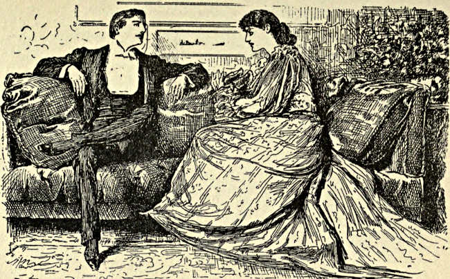 Gentleman and lady talking