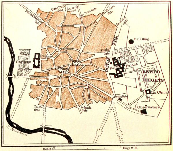 Map of Madrid