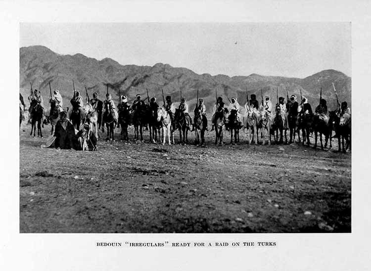 Photograph: BEDOUIN “IRREGULARS” READY FOR A RAID ON THE TURKS